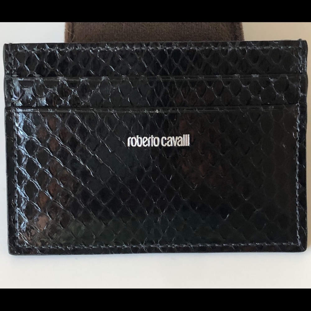 Roberto Cavalli Man Leather Card Case